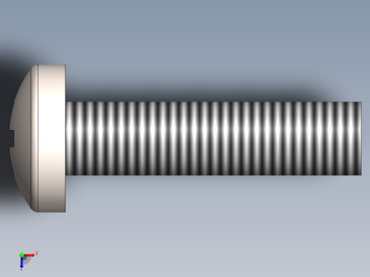 螺丝 M4 十字盘头-M4x16 Screw head.SLDPRT俯视缩略图
