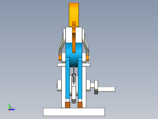 贝克狐狸木玩具三维模型左视缩略图