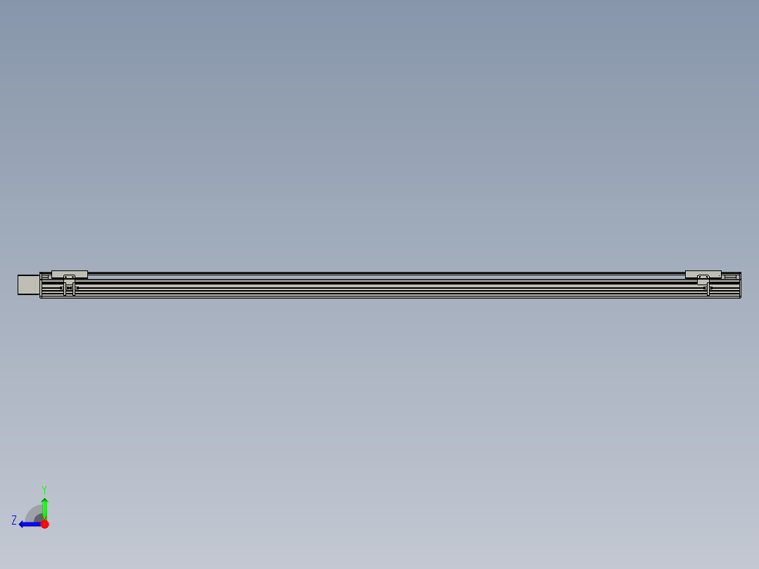 直线模组WG-LHB12-S1900-R(B)设计图纸右视图