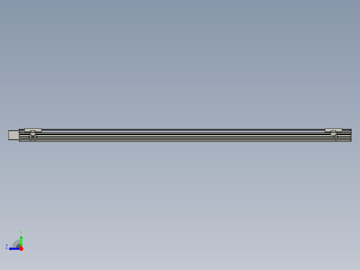 直线模组WG-LHB12-S1900-R(B)设计图纸右视缩略图