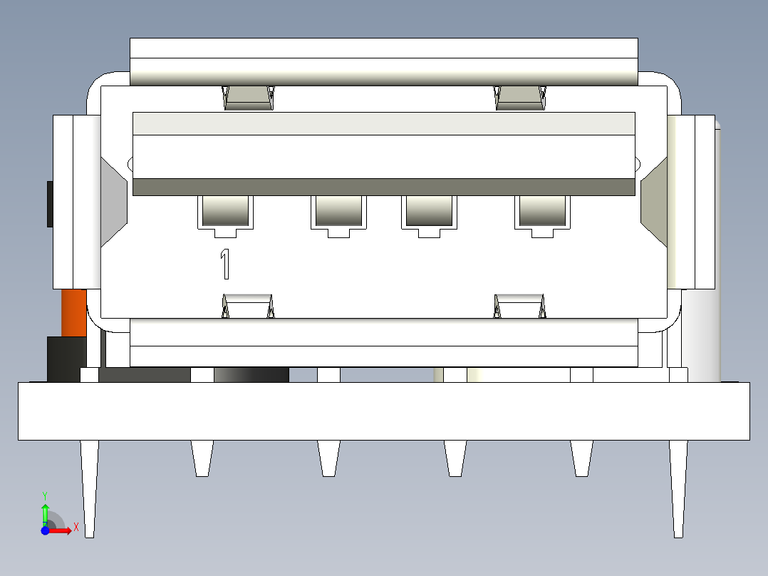 5v usb升压器前视图