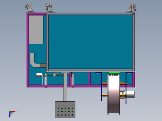 Q501-钱币自动分类，清点机的设计【三维SolidWorks】俯视缩略图