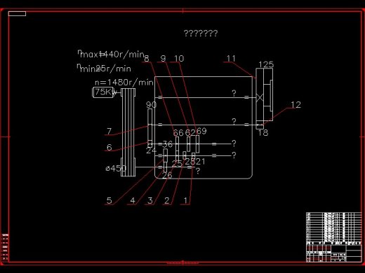 Q093-加工V带轮的专用机床主传动系统设计缩略图