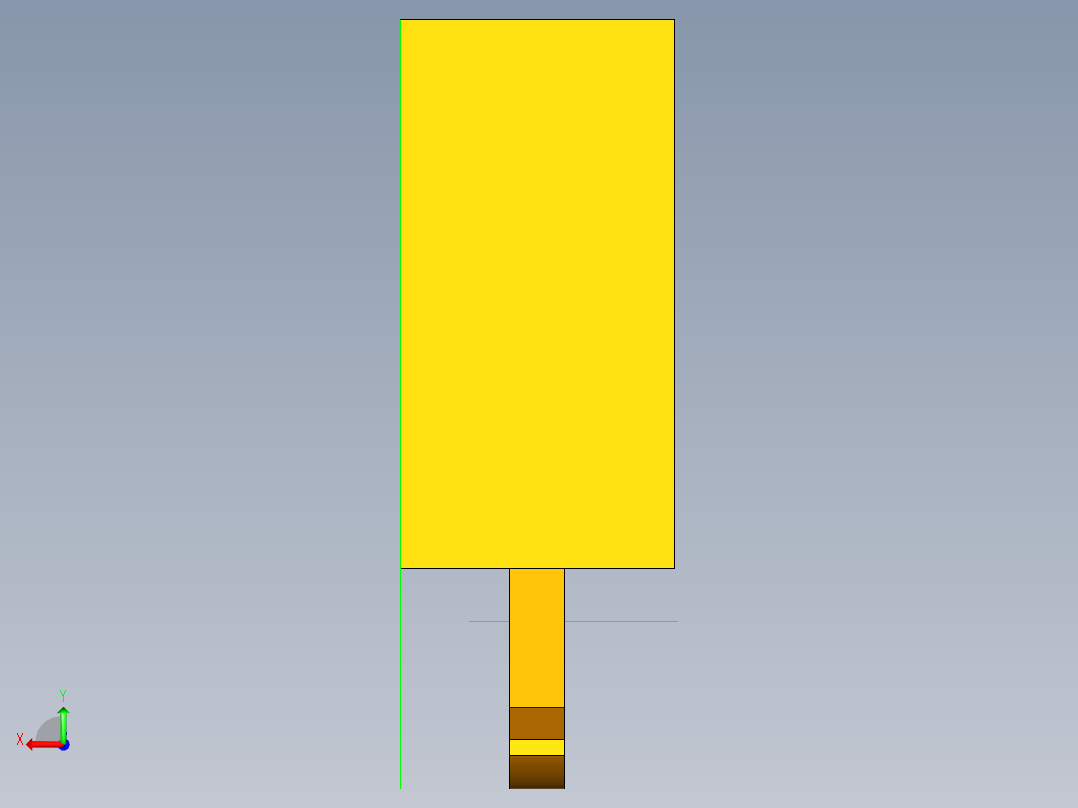 石油磕头机后视图