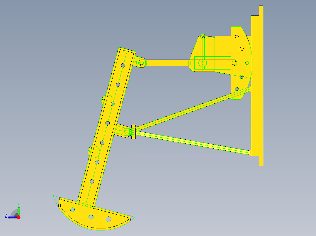 石油磕头机右视图