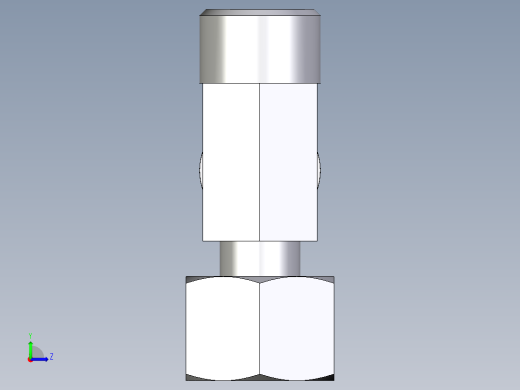 卡套式工业通用硬管接头EO_Standpipe_run_tee_EVL12LOMD71左视缩略图