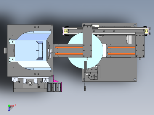 精圆老化测试上料机构三维SW图纸 附STEP俯视缩略图