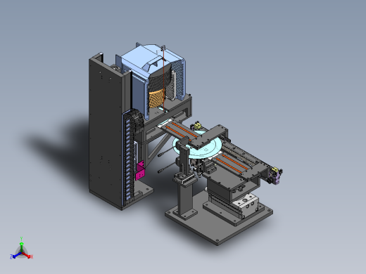 精圆老化测试上料机构三维SW图纸 附STEP正等轴测缩略图