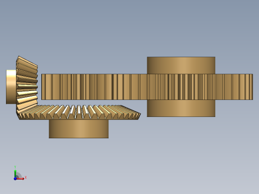 锥齿轮总成--SW前视缩略图