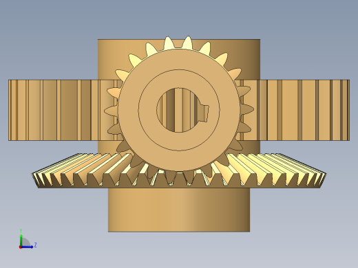 锥齿轮总成--SW左视缩略图