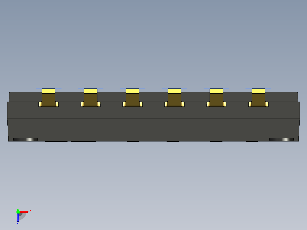 开关继电器保护 SM-DIP-DHNF-06F俯视图