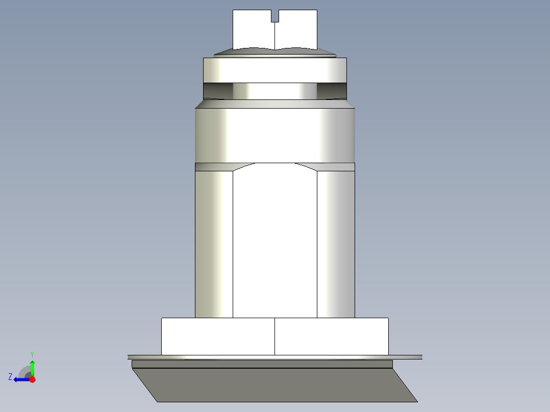 鎖(A)5572-3D多系列多零件图纸模型右视图