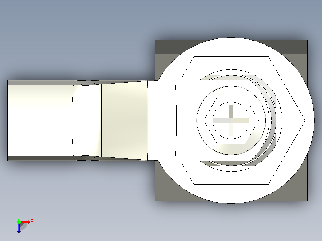 鎖(A)5572-3D多系列多零件图纸模型俯视图