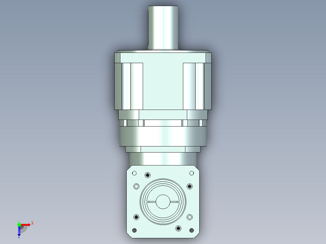 直齿ZPLX240-L3 35-114.3-200-M12.stp俯视图