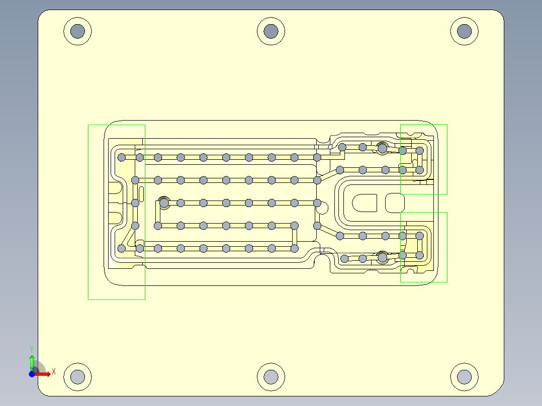 X1-笔记本CNC工装夹具三维模型CNC8-ZHIJU-03-06前视图