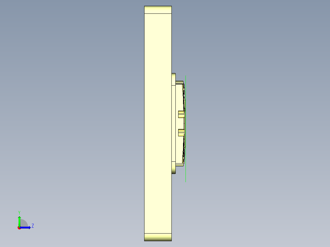 X1-笔记本CNC工装夹具三维模型CNC8-ZHIJU-03-06左视图