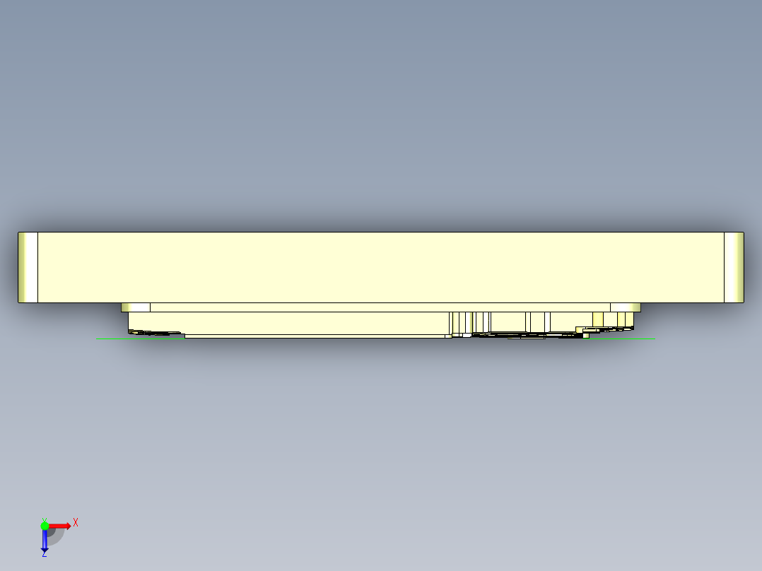 X1-笔记本CNC工装夹具三维模型CNC8-ZHIJU-03-06俯视图