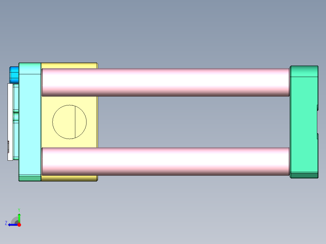 B6A-1-CNC1笔记本CNC工装夹具三维模型右视图