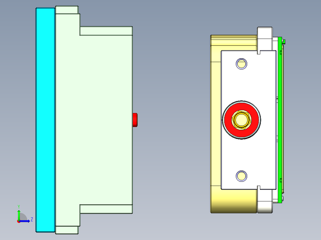 ZAZ00-A-笔记本CNC工装夹具三维模型CNC3-1023左视图