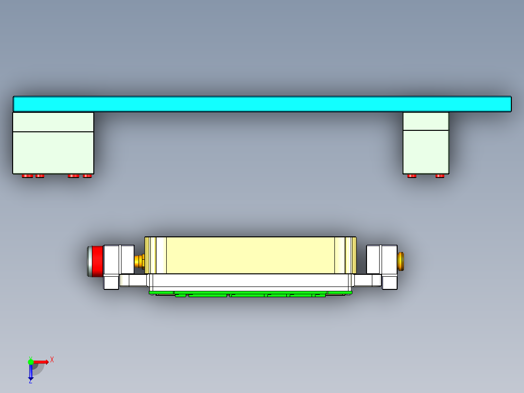 ZAZ00-A-笔记本CNC工装夹具三维模型CNC3-1023俯视图