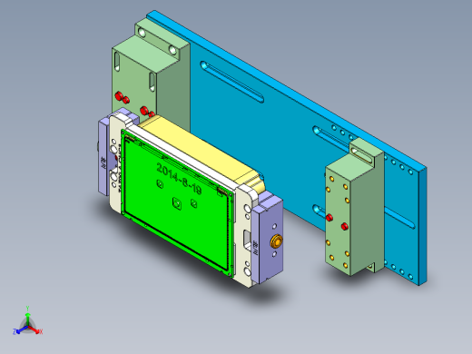 ZAZ00-A-笔记本CNC工装夹具三维模型CNC3-1023正等轴测缩略图