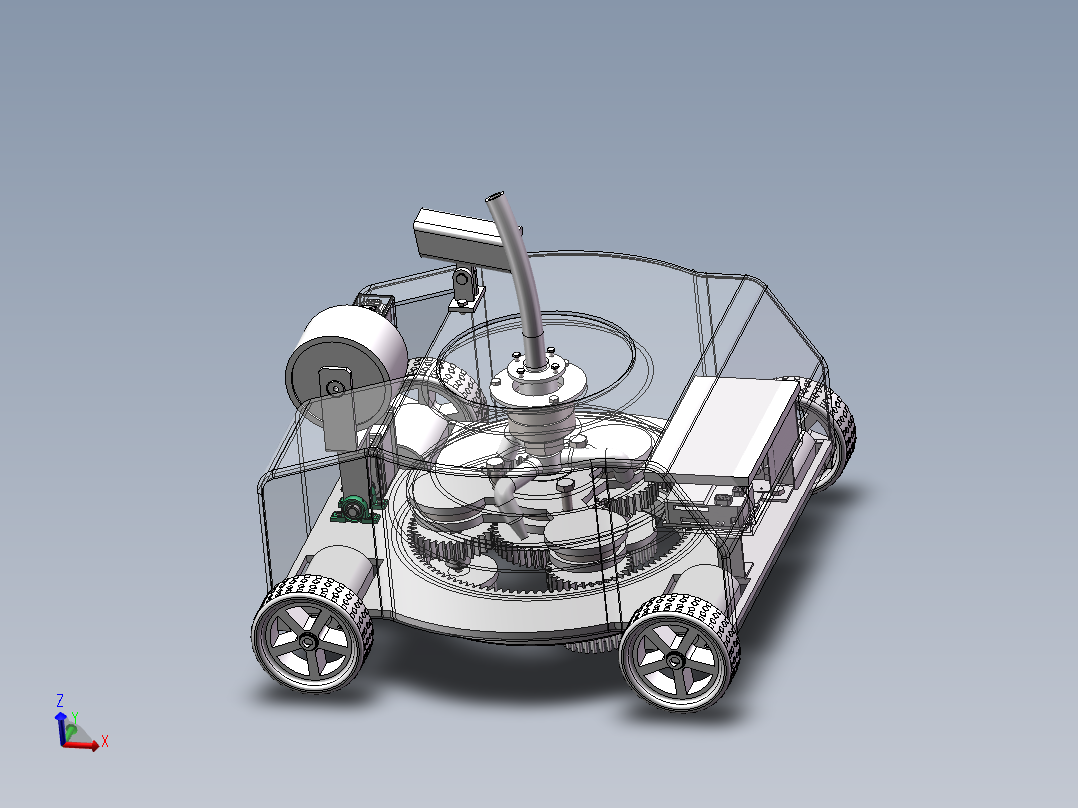 爬壁射流清洗小车
