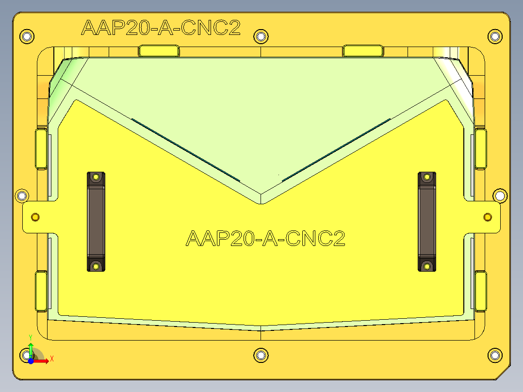 AAP20-A-CNC2笔记本CNC工装夹具三维模型-1110前视图