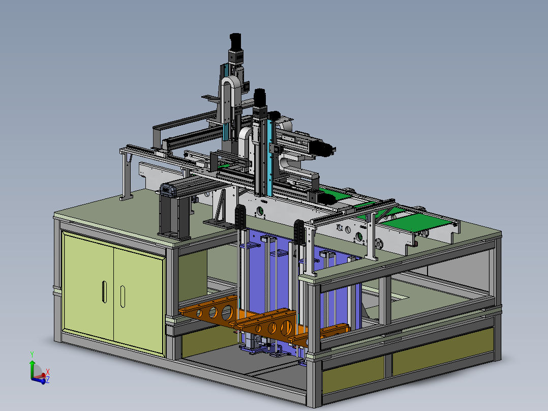 自动分料上料设备（sw18可编辑+工程图+bom）