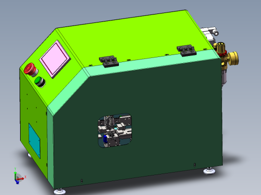 方形线包铜皮机器（sw18可编辑+工程图）