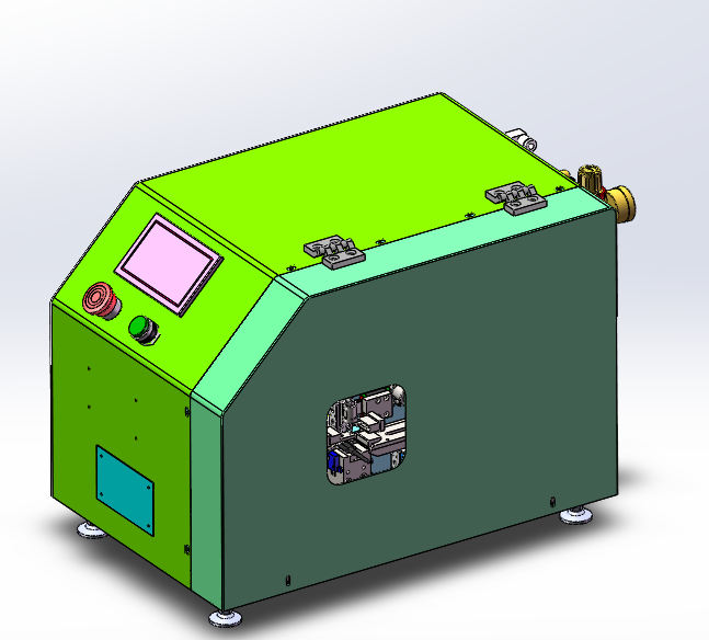 方形线包铜皮机器（sw18可编辑+工程图）
