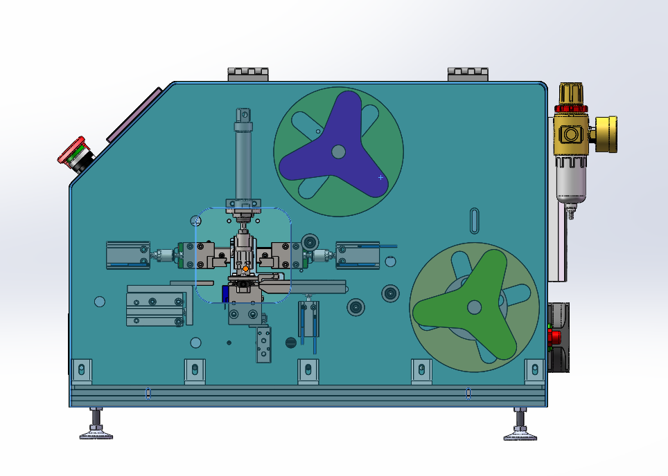 方形线包铜皮机器（sw18可编辑+工程图）