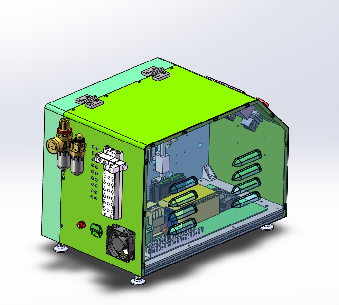 方形线包铜皮机器（sw18可编辑+工程图）