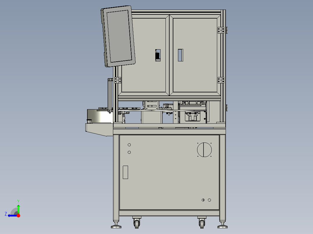 苹果X震动马达焊接机step右视图