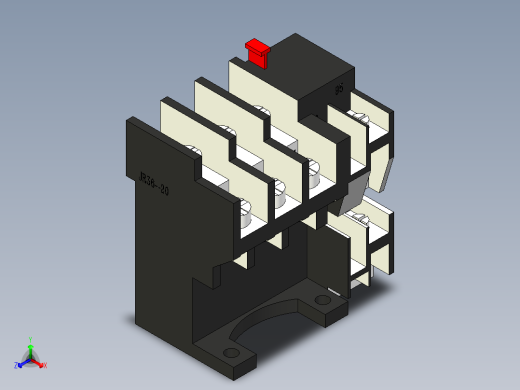 德力西电气 JR36-20正等轴测缩略图