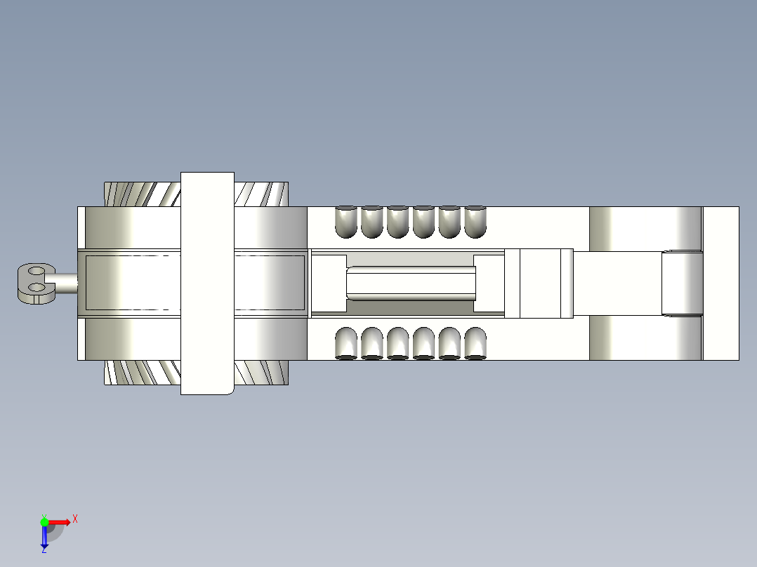 B3003239-橡皮筋动力拖拉机俯视图