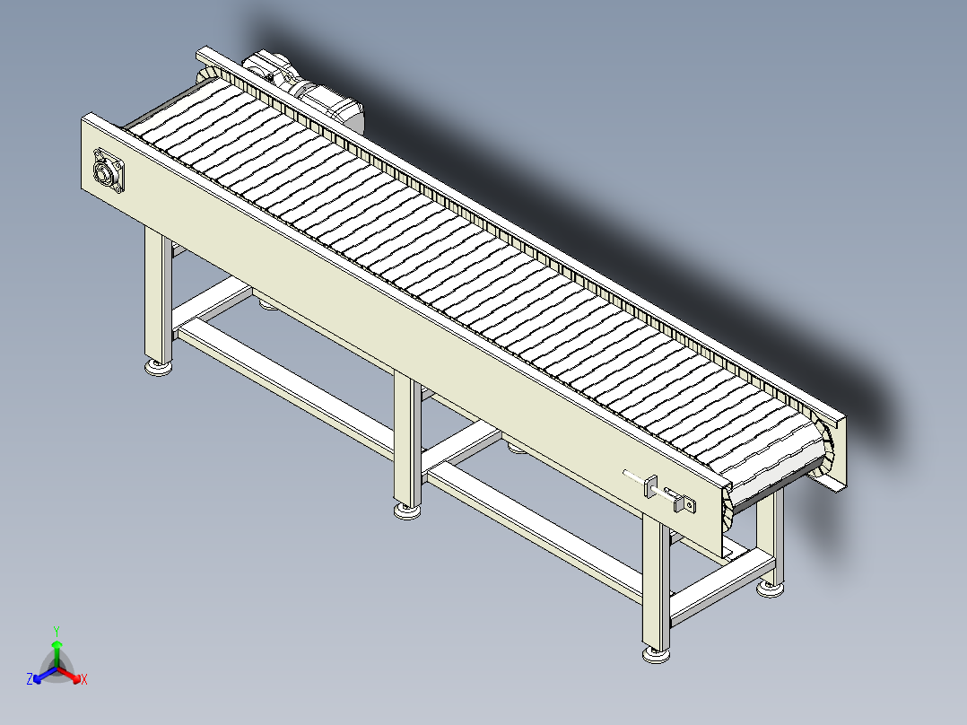 链板线正等轴测图