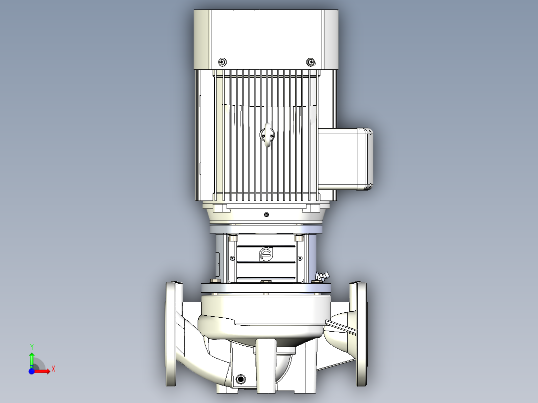 水泵3D-TD65-34G-2前视图