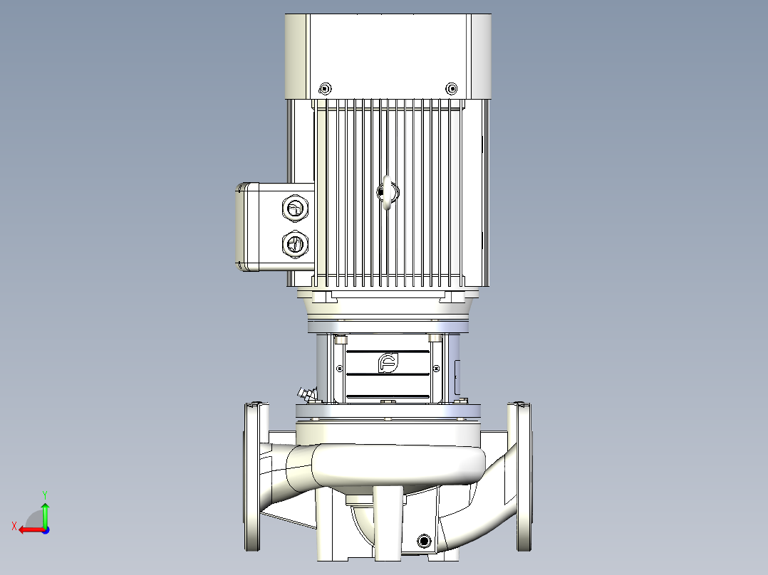 水泵3D-TD65-34G-2后视图