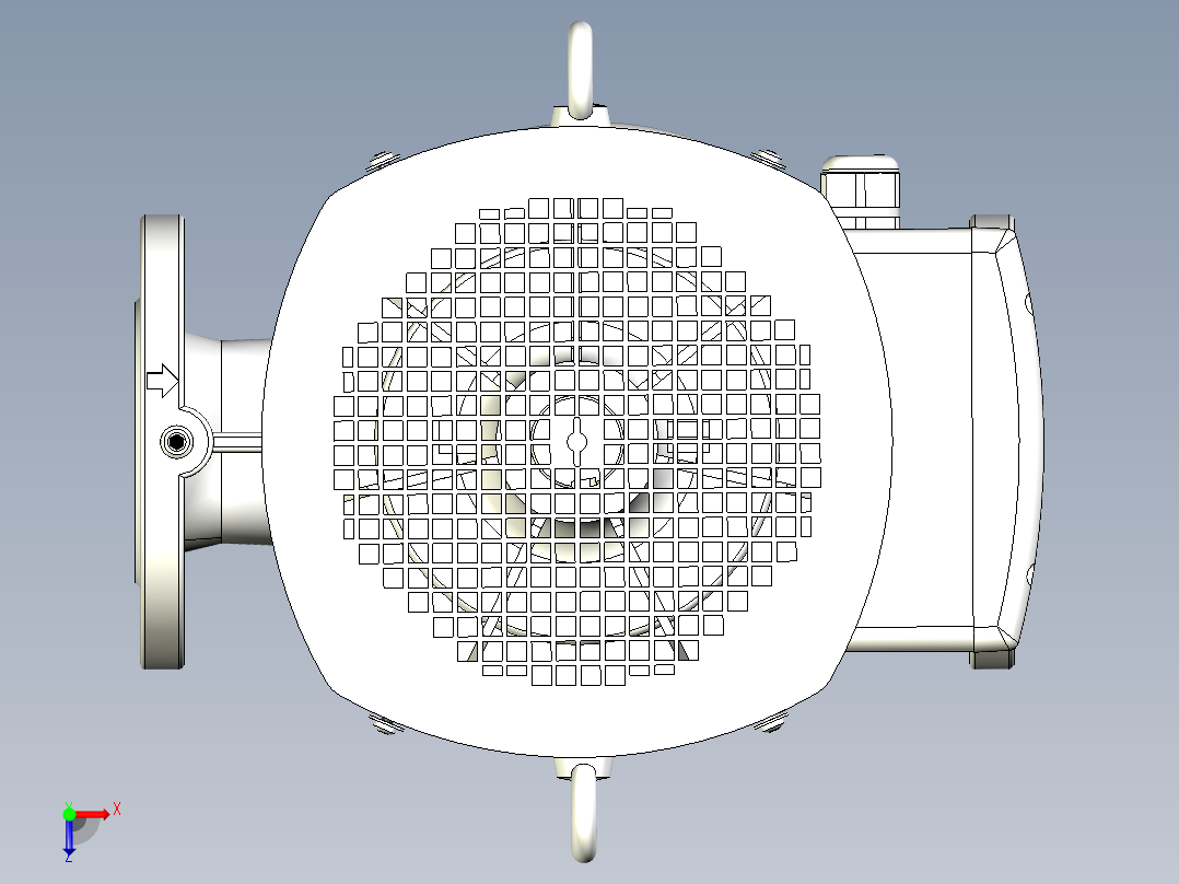 水泵3D-TD65-34G-2俯视图