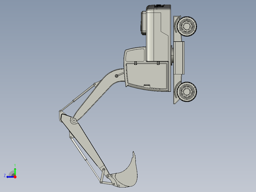 B2004756-沃尔沃挖掘机右视图