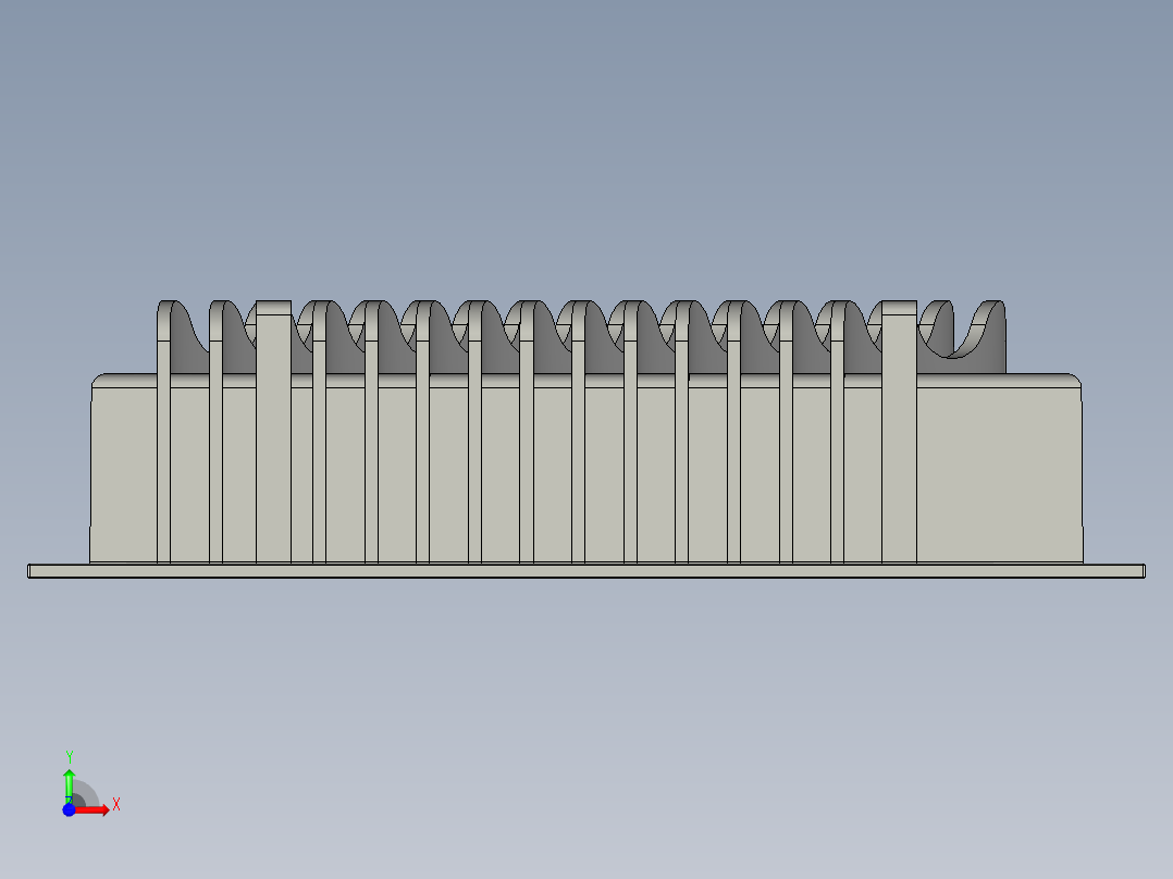 冷却器块前视图