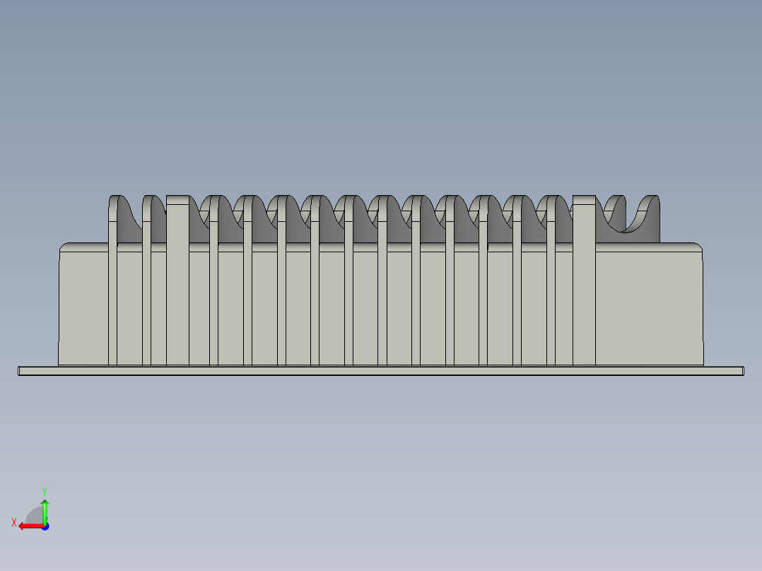 冷却器块后视图