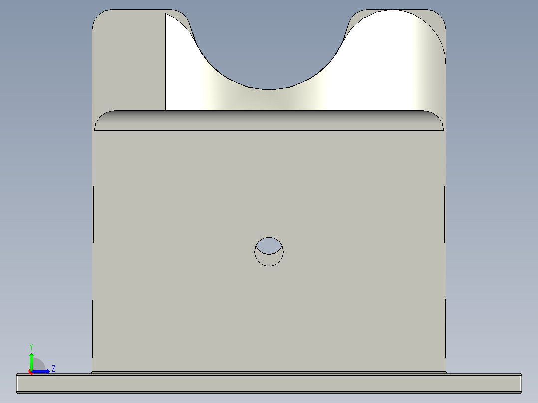 冷却器块左视图