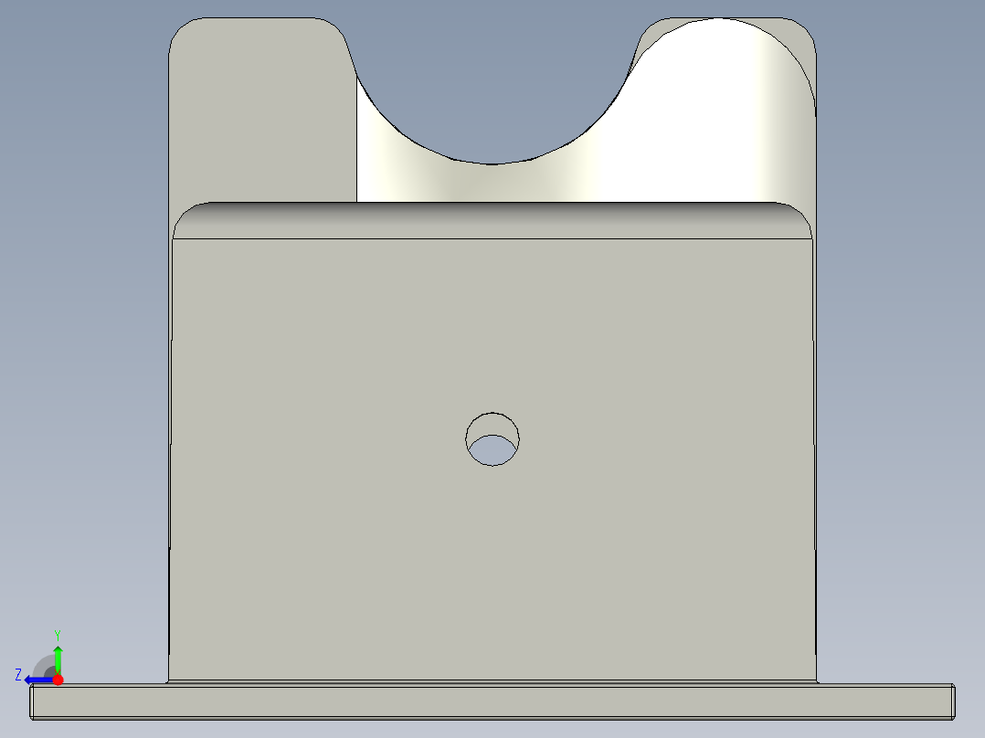 冷却器块右视图