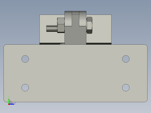 灯支架左视缩略图