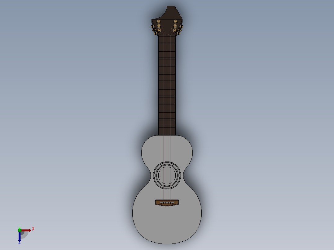 吉他俯视图