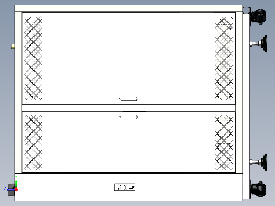 150L高低温试验箱右视图