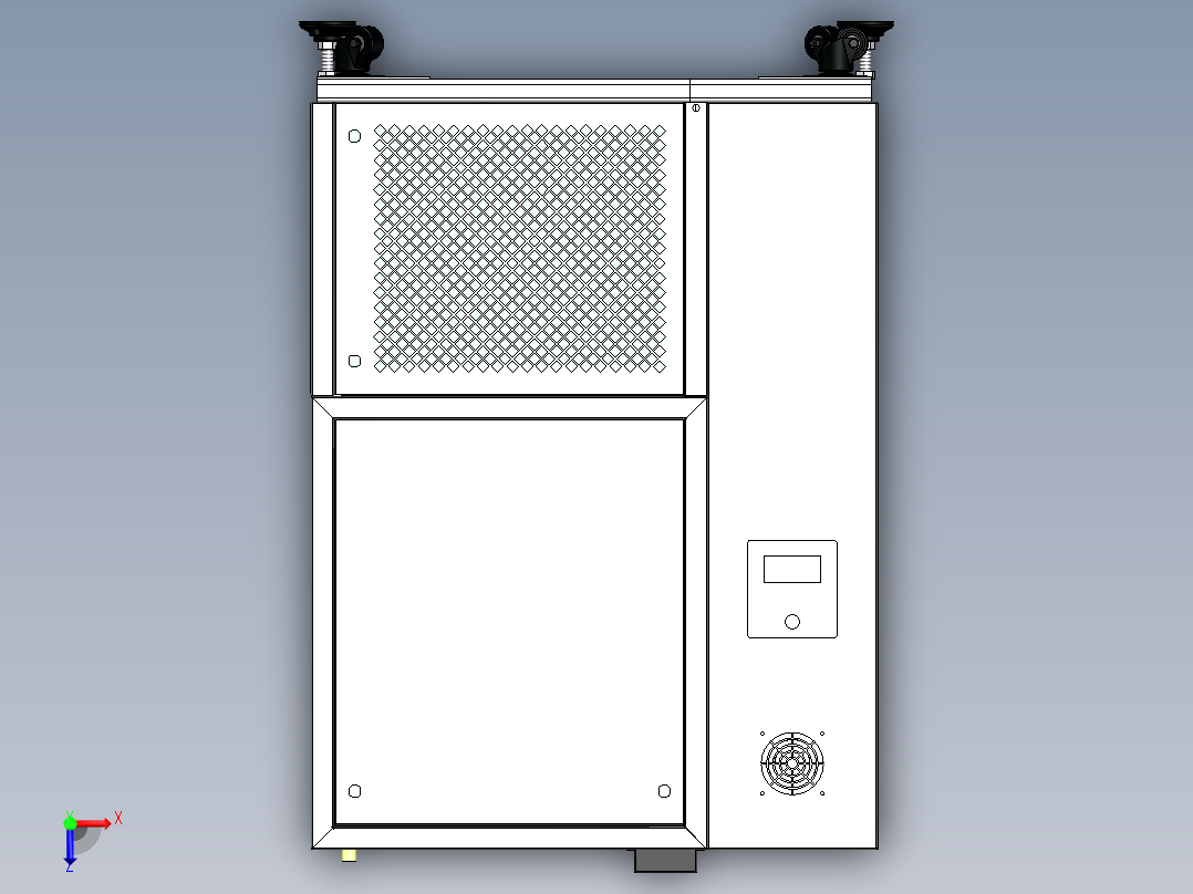 150L高低温试验箱俯视图