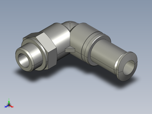 气管接头186305_QSKL_G1_8_6正等轴测缩略图