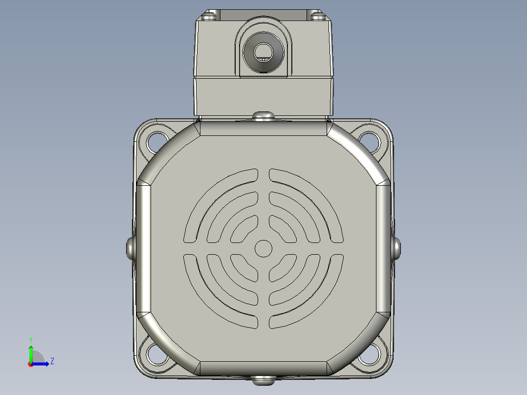 精研调速电机90YT90DV22左视图